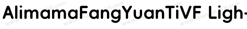 AlimamaFangYuanTiVF Ligh字体转换